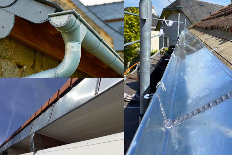 Zinguerie - KLV Procouvreur Façade Charleroi votre artisan zingueur en Belgique : Région Flamande, Wallonne, Bruxelles ... gouttières, bande de rive en zinc, bande de solin, habillage de cheminée en zinc ... Intervention en Belgique : Région Flamande, Wallonne, Bruxelles 